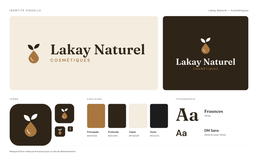 Identité visuelle de Lakay Naturel Cosmétiques