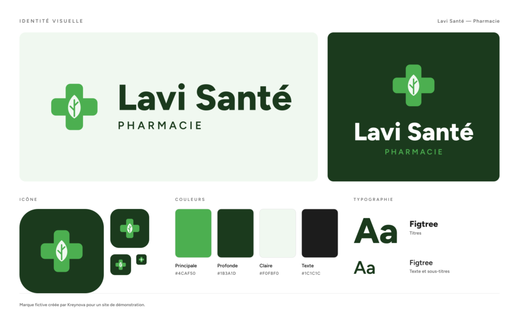 Identité visuelle de Pharmacie Lavi Santé