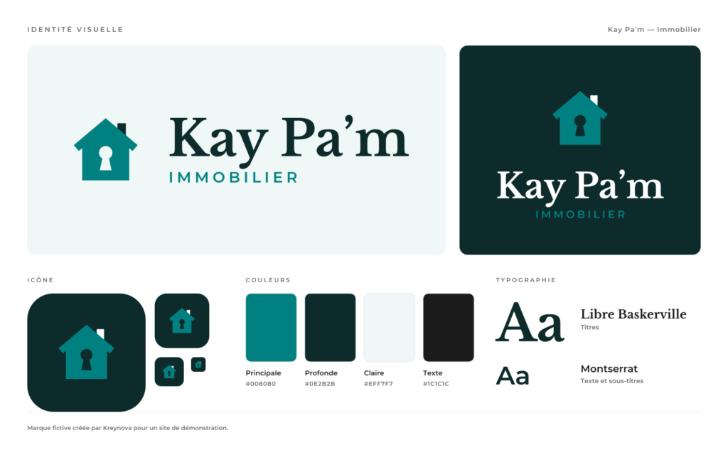 Identité visuelle de Kay Pa'm Immobilier